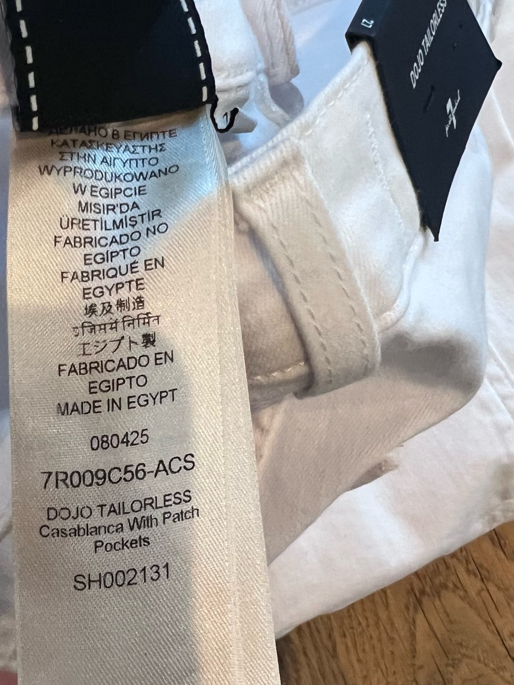7 FOR ALL MANKIND DOJO TAILORLESS CASABLANCA JEAN with Patch Pockets - Picture 5 of 6